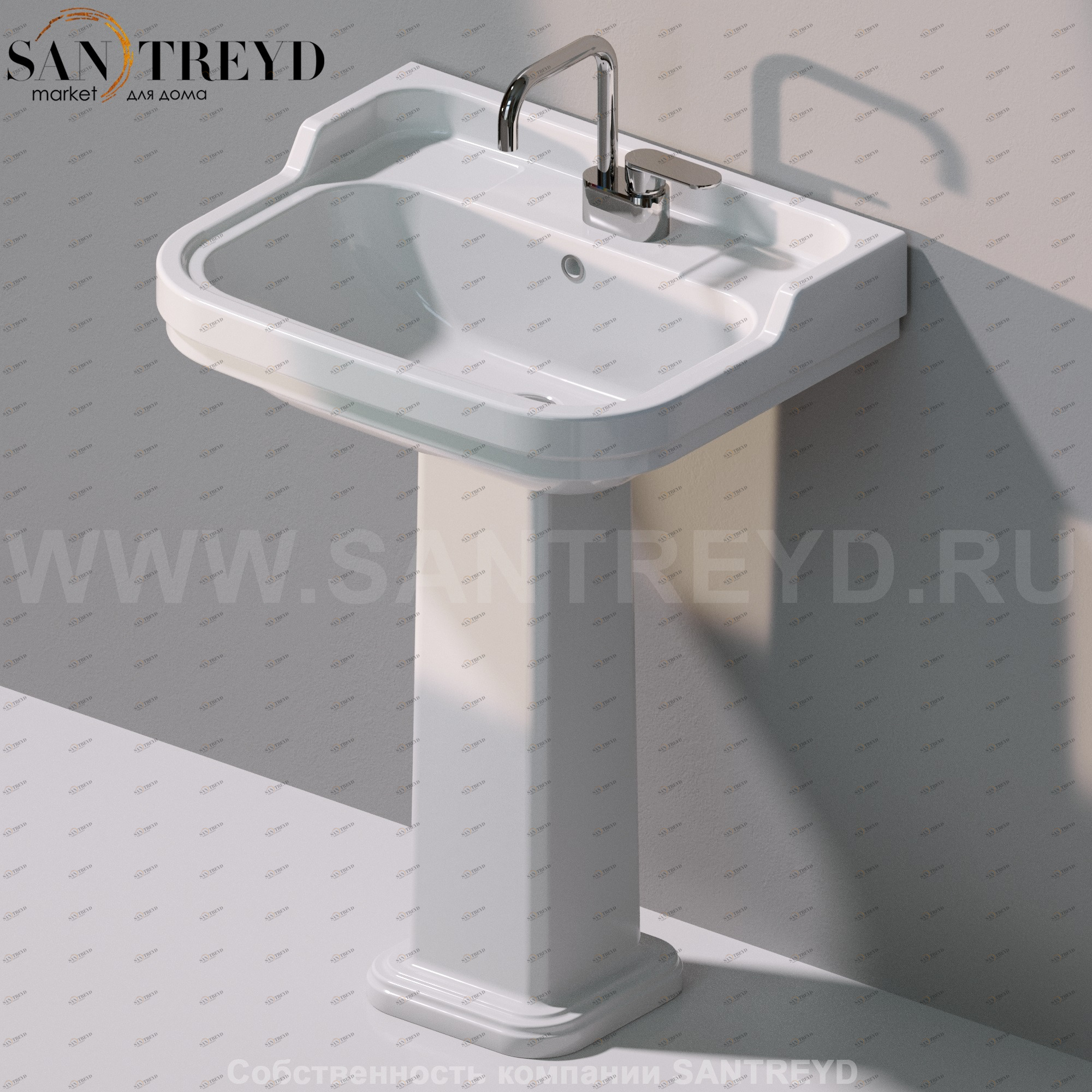 60099016 Пьедестал для раковины квадратная Ceramica Flaminia Efi