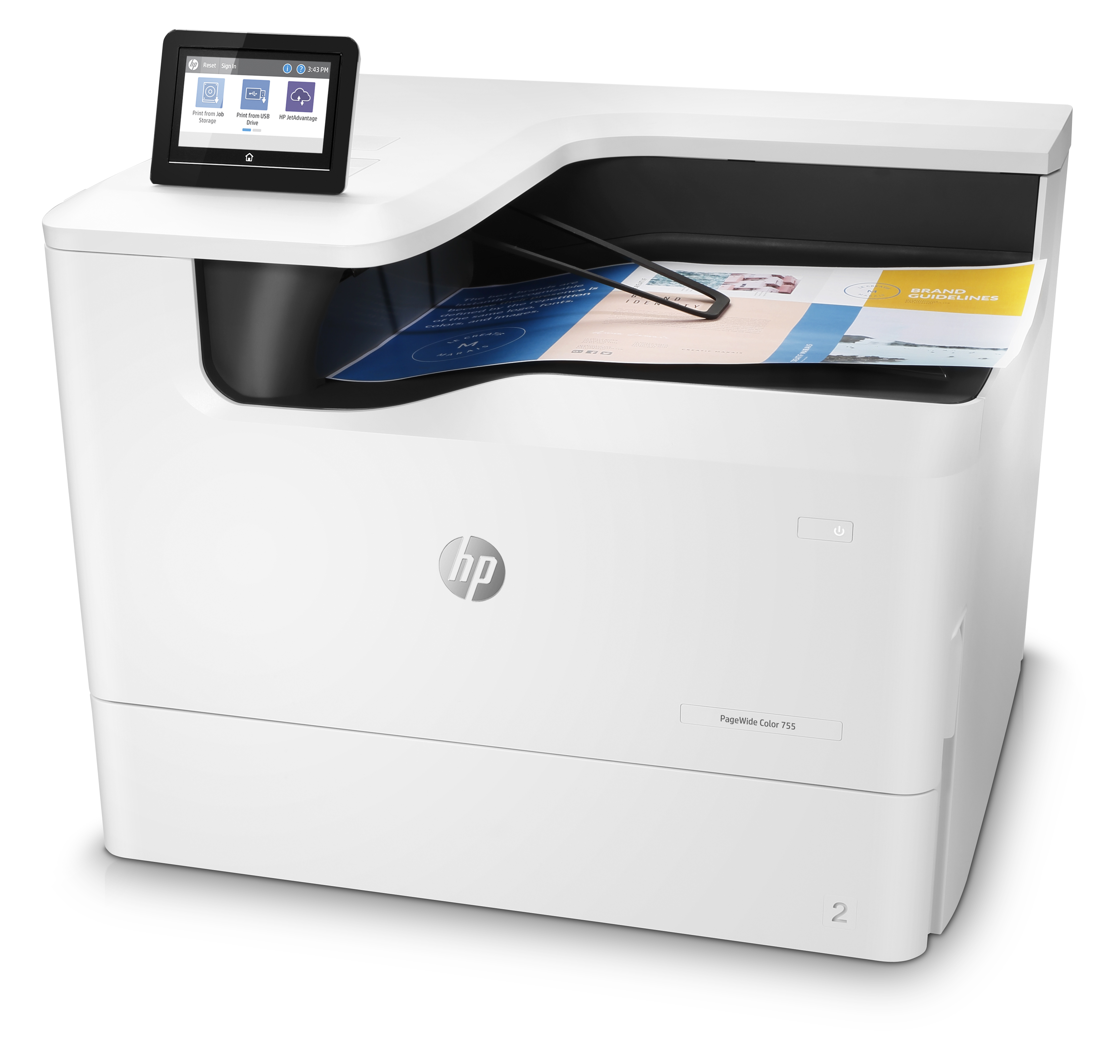 4PZ47A#B19 pagewide color 755dn printer HP Santreyd  - Вид №2