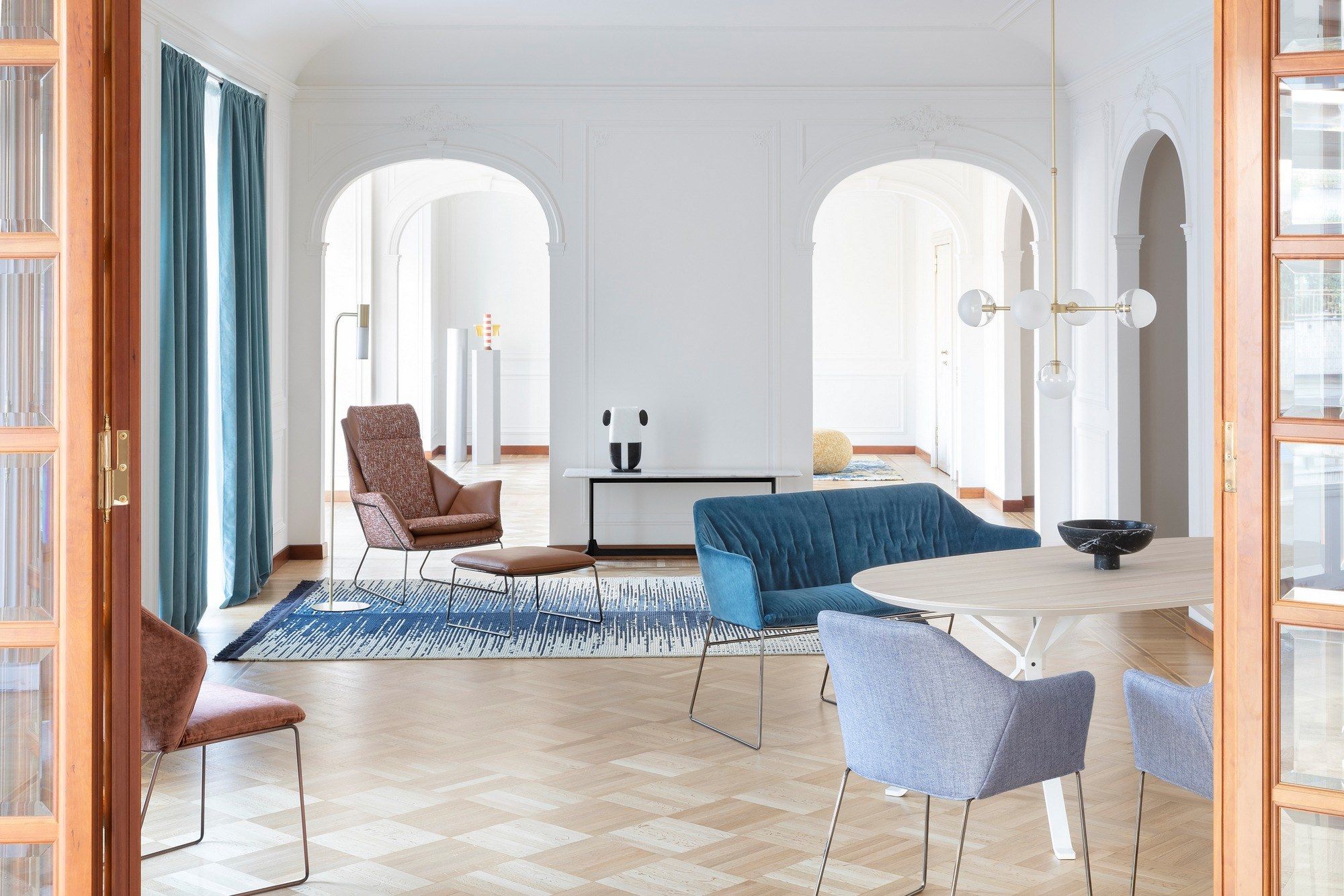 Стул с мягкой тканью Saba Italia Нью-Йорк ARCH-00129467 - Вид №3