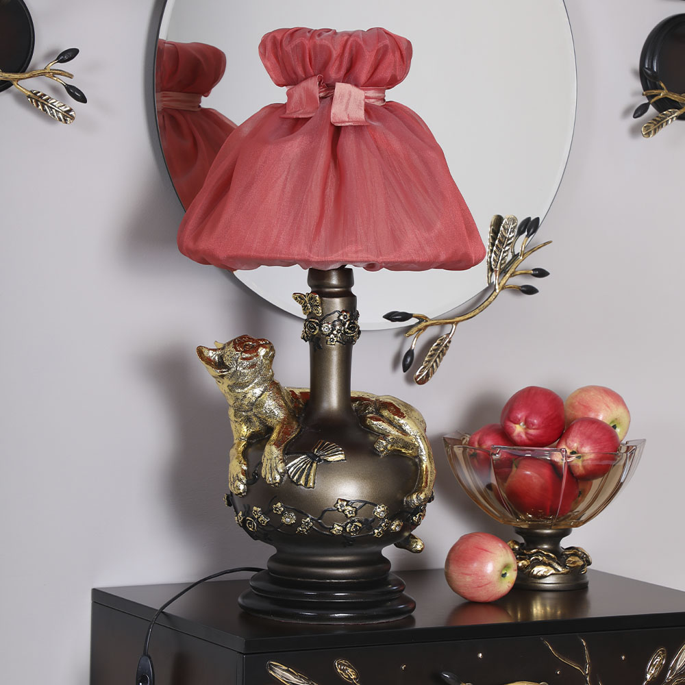 32077,34003 Настольная лампа Агнесса Мадлен Роза BOGACHO 4627138210833, 4627138150962 - Вид №1