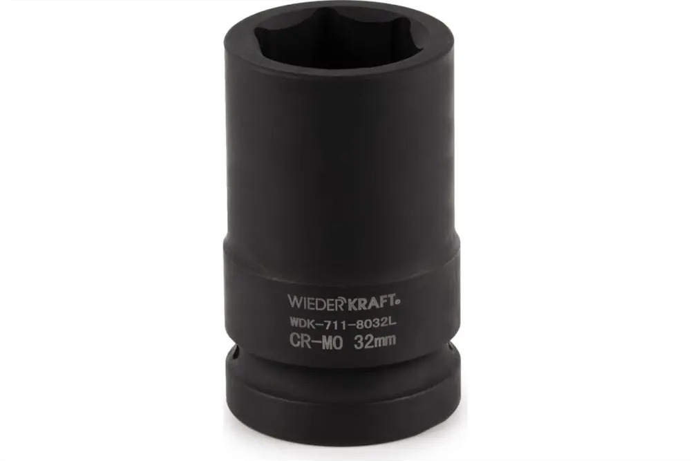 91249509 Торцевая головка шестигранная Wiederkraft WDK-711-8032L 1 дюйм дюйм 32 мм STLM-0848774