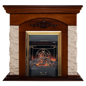 90368714 Каминокомплект NEAPOLIS STD/EUG NT + MAJESTIC-S LUX BR SHB STONE STD/24 STLM-0203012 REALFLAME