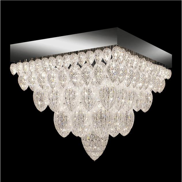 VGnewtrend Стальной потолочный светильник с кристаллами Arabesque sun-id-1424640 - Вид №1