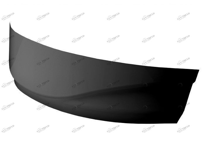 Фронтальная панель для ванны Aquanet Mayorca 150 R черная 00165315