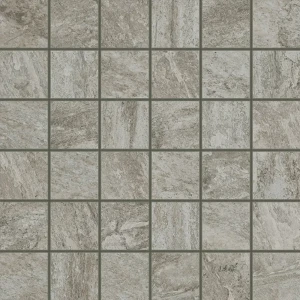Глазурованный керамогранит Coliseumgres Alpi Grigio Inserto Mosaico 30x30 см 1.35 м² матовый цвет серый 89337139 STLM-2107326