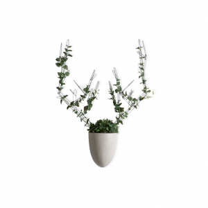 2000983106544 Настенная ваза с каркасом для плетения Menagerie Deer SELETTI