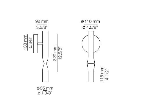 Металлический светодиодный настенный светильник Estiluz ARCH-00119005 - Вид №5