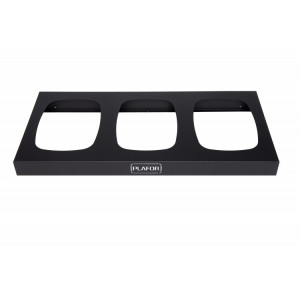 358-00 PLAFOR Металлическая база для 3 мусорных баков PLAFOR Sort Bin для раздельного сбора мусора 3 х 90 л. Черный