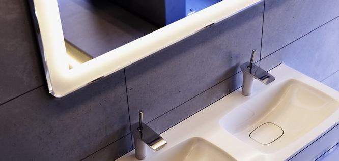 Malaga панель с зеркалом и подсветкой Mal.02.12 AQWELLA sun-id-277772 - Вид №1