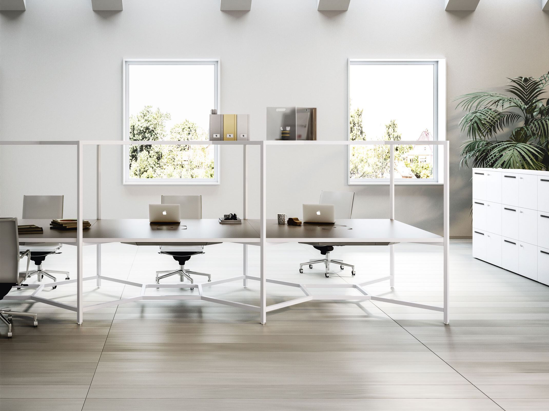 Квадратный многосторонний стол для открытого пространства FANTONI концентратор ARCH-00108342