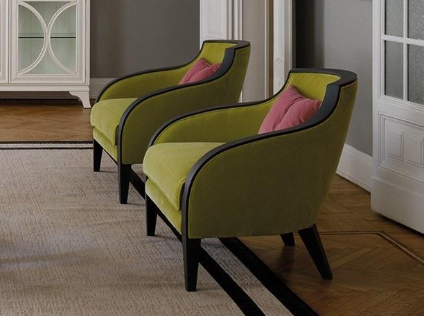 Prestige Бархатное кресло с подлокотниками Gran duca Cvh024t - Вид №1