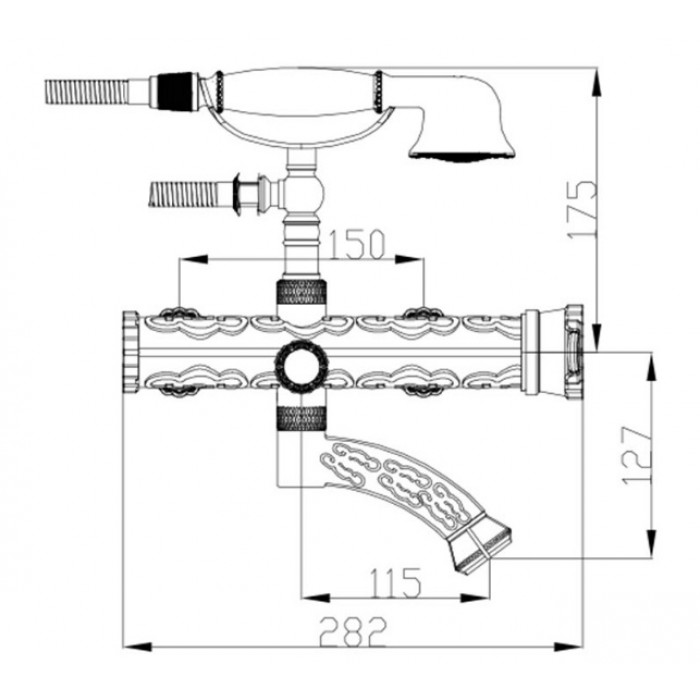 Zorg A 100W-SL душевая система Смеситель для кухни Zorg  - Вид №2
