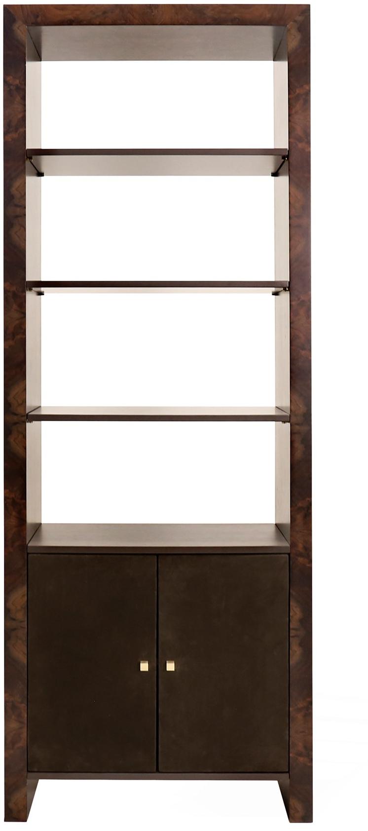 ANA ROQUE INTERIORS Открытый книжный шкаф из орехового дерева с ящиками Luxury sun-id-1356454 - Вид №1