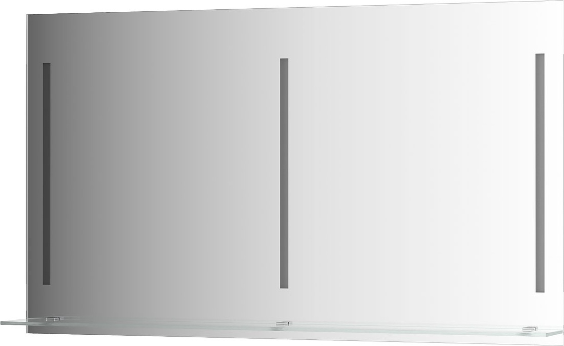 BY 2169 Зеркало с полочкой 130 cm с 3-мя встроенными LED-светильниками 16,5 W EVOFORM Ledline-S