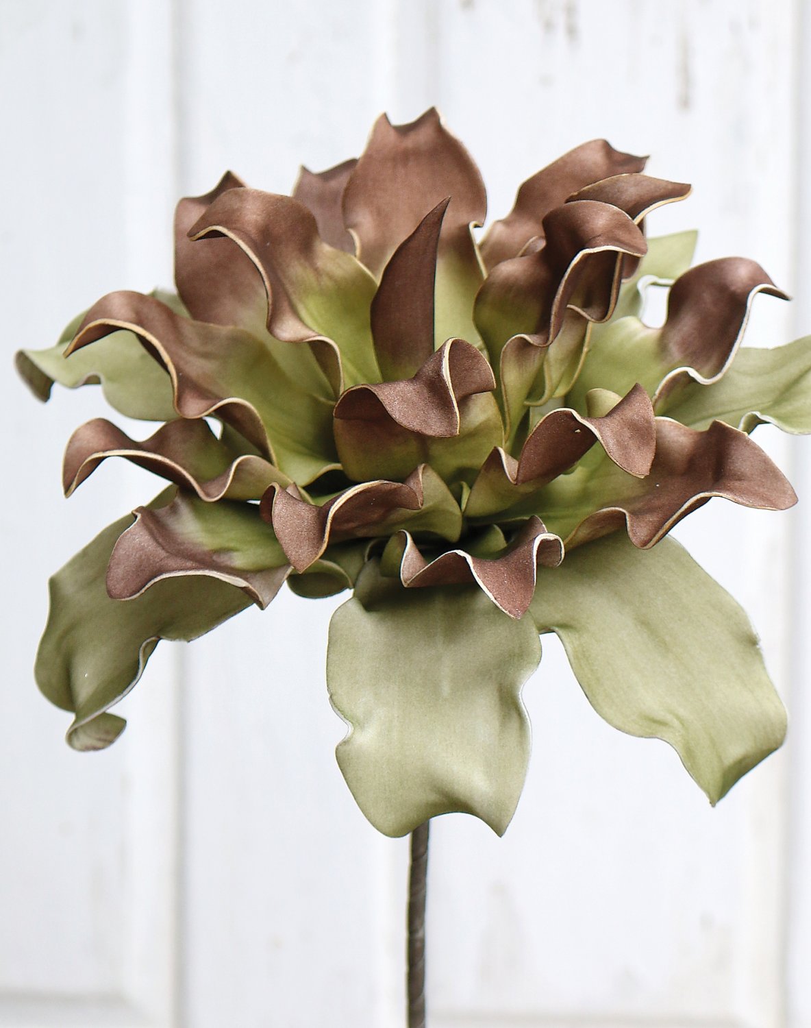 Искусственный протея мягкий цветок, 38 см, коричнево-зеленый Santreyd 7898 608 a3