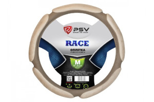 17869591 Оплётка на руль RACE бежевый, M 113824 PSV