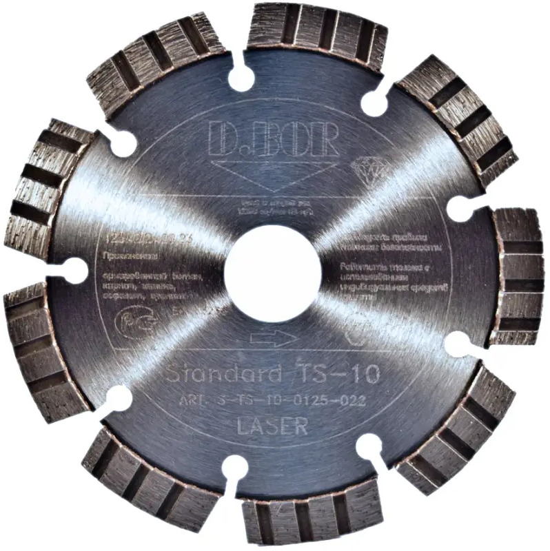 91249184 Диск алмазный по кирпичу D.Bor Standard TS-10 125x22.23x2.2 мм STLM-0848804