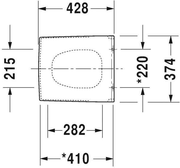 006769 Крышка сиденье для унитаза Duravit Vero - Вид №1