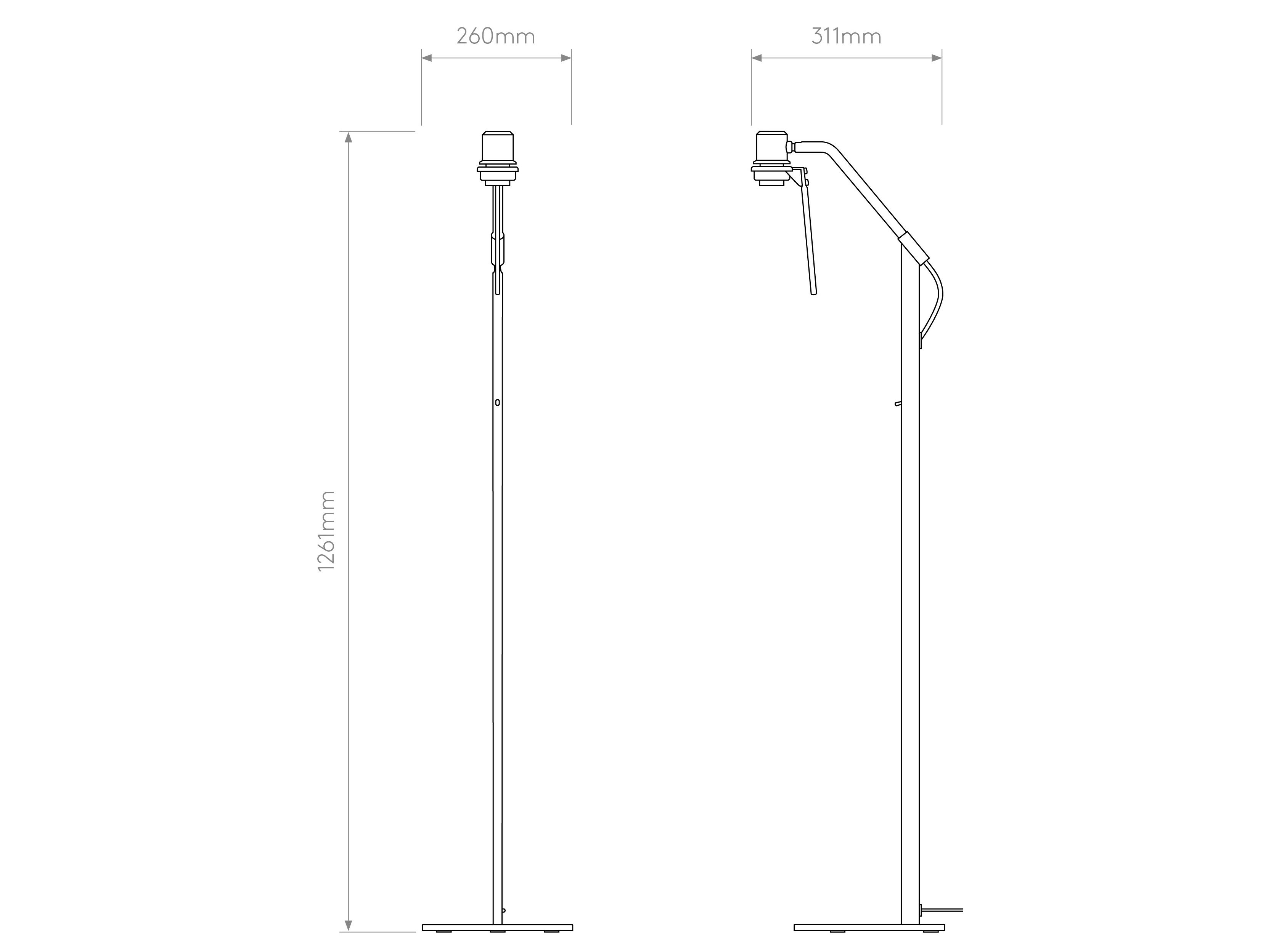 Регулируемая стальная светодиодная напольная лампа Astro Lighting Edward ARCH-00135213 - Вид №6