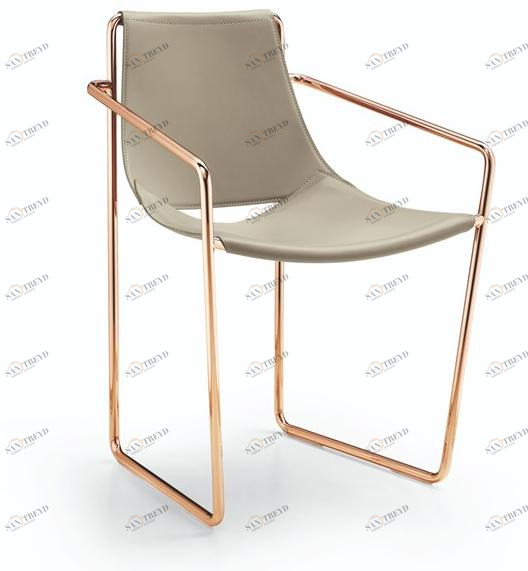 Midj Кожаное кресло-санки с подлокотниками Apelle sun-id-1393630