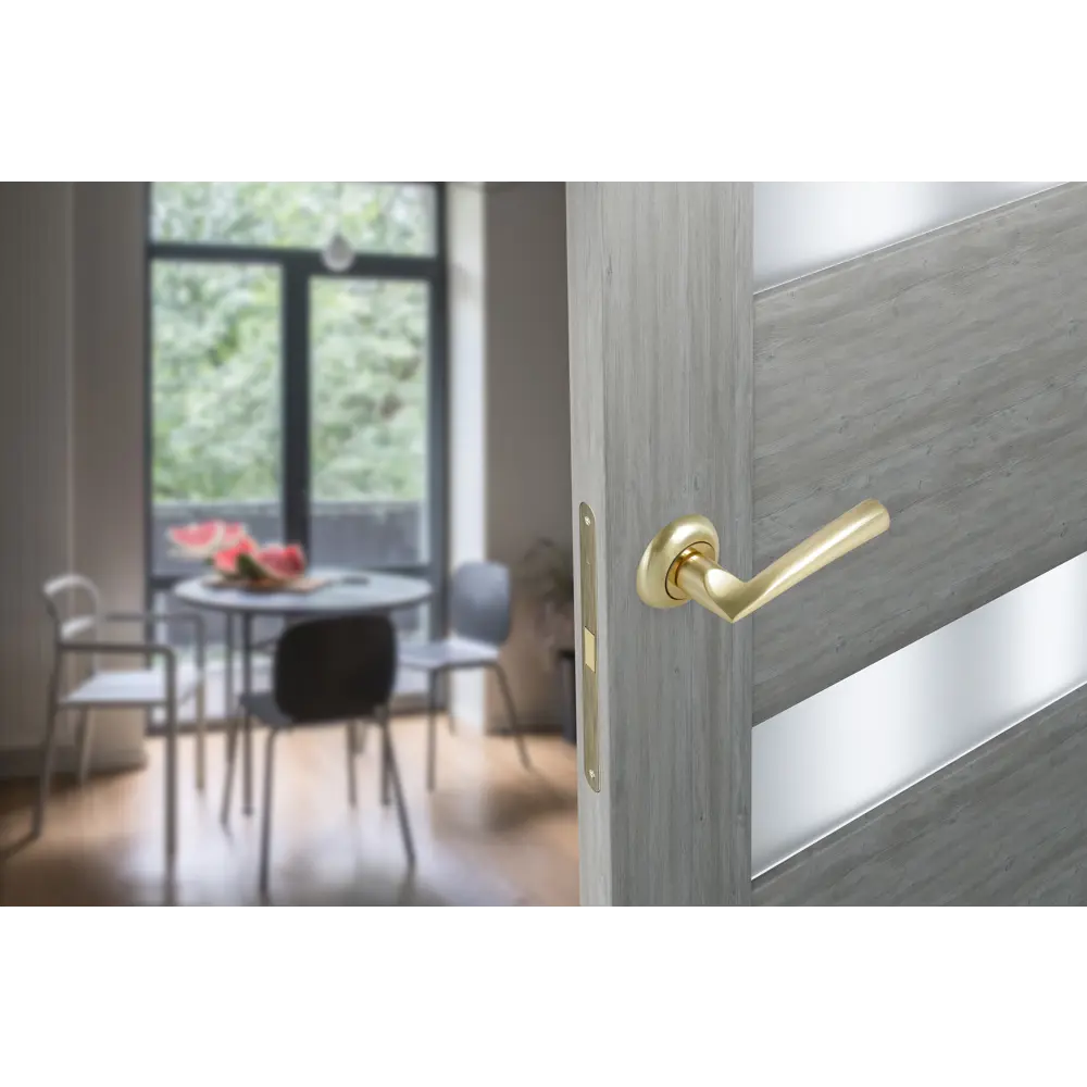 Дверные ручки EDSON EDS-37H-R1 золото для межкомнатных дверей 85170621 STLM-0059420 - Вид №7