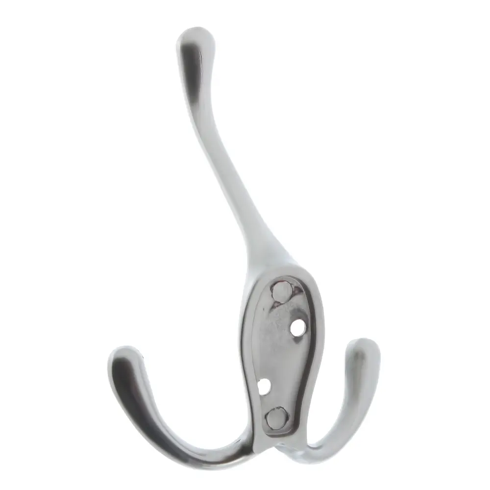 Крючок тройной, металл, цвет никель LAMPLANDIA STLM-2175022 - Вид №1