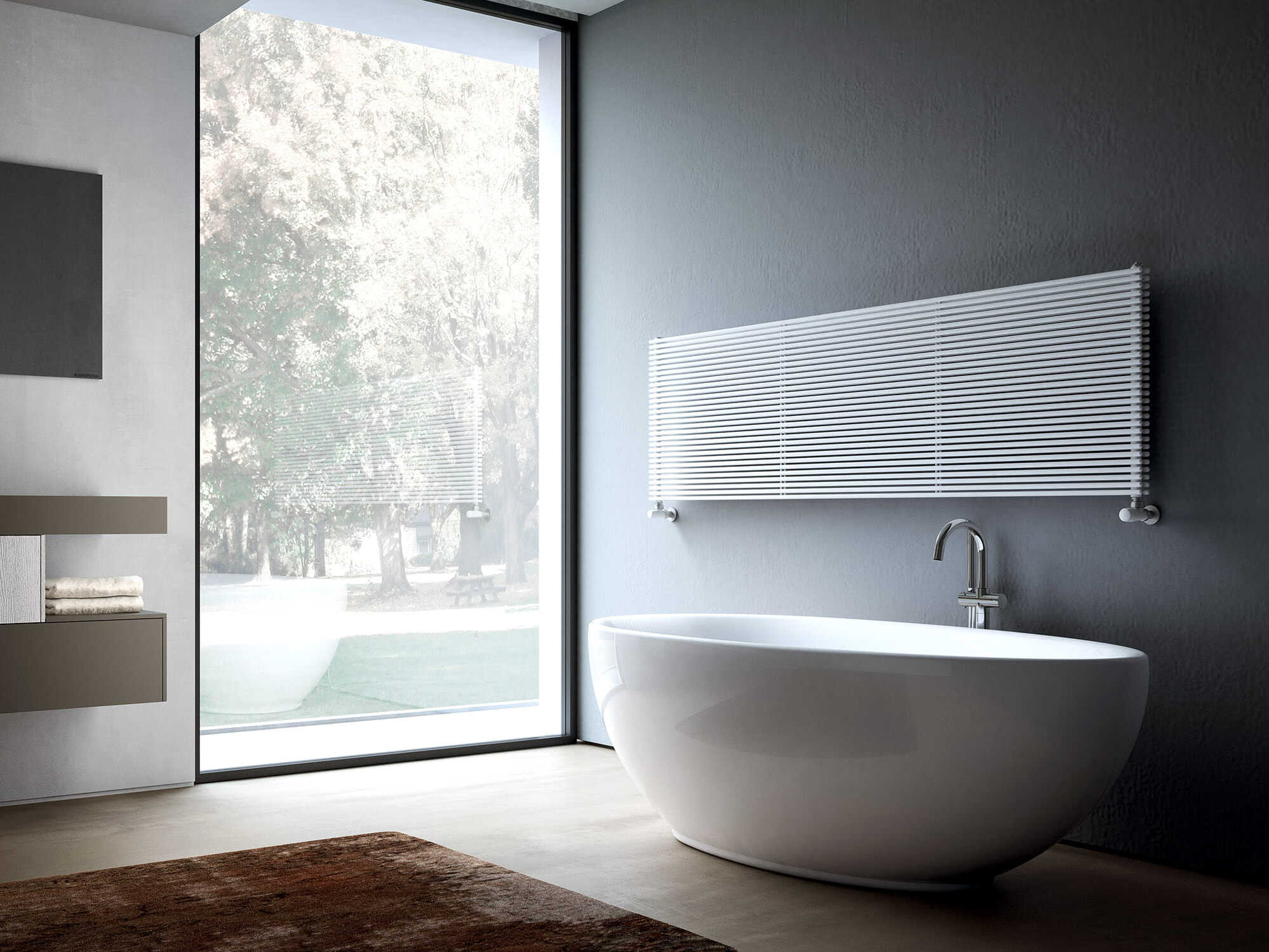 Стальной модульный горизонтальный мебельный радиатор Irsap Арфа ARCH-00013449 - Вид №1