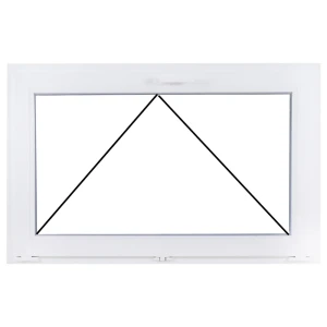 Пластиковое окно ПВХ Рехау одностворчатое 50x70 мм (ВхШ) однокамерный стеклопакет белый