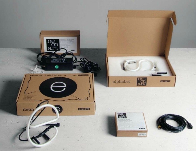 Светильник настенный белый Seletti Letter 01422 T SELETTI  00-3882927 Белый  - Вид №3