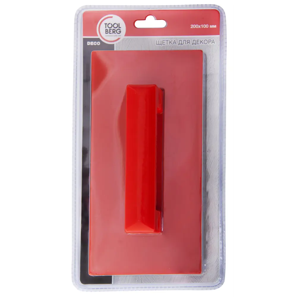 TOOLBERG Декоративная резиновая щетка для создания текстур 200x100 мм 82450521 STLM-1539071 - Вид №2