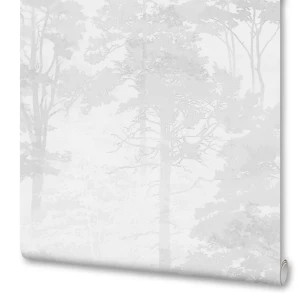 Флизелиновые обои Артекс Форест серые 1.06 м с рисунком дерева 89409520