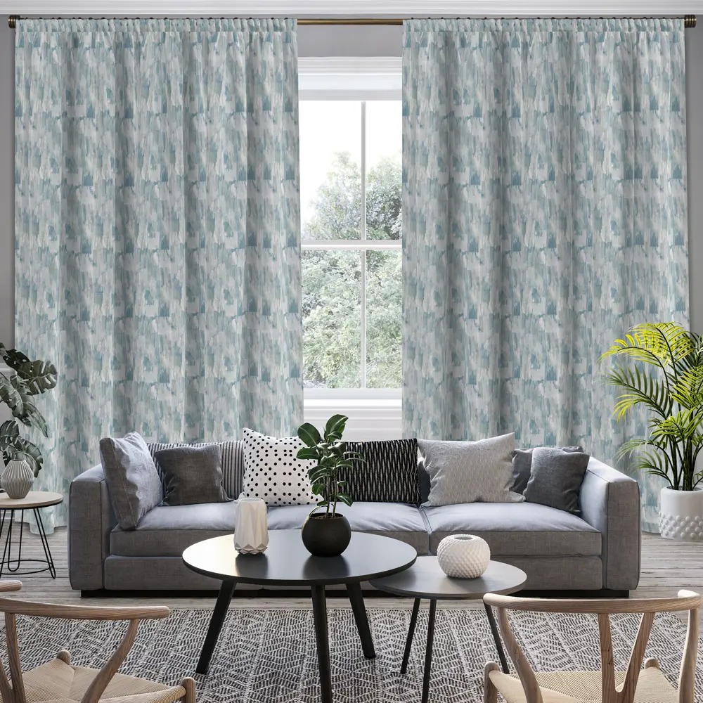 Ткань 1 м/п Анкона канвас 290 см цвет бирюзовый 86521485 STLM-2152733 GARDEN  - Вид №3
