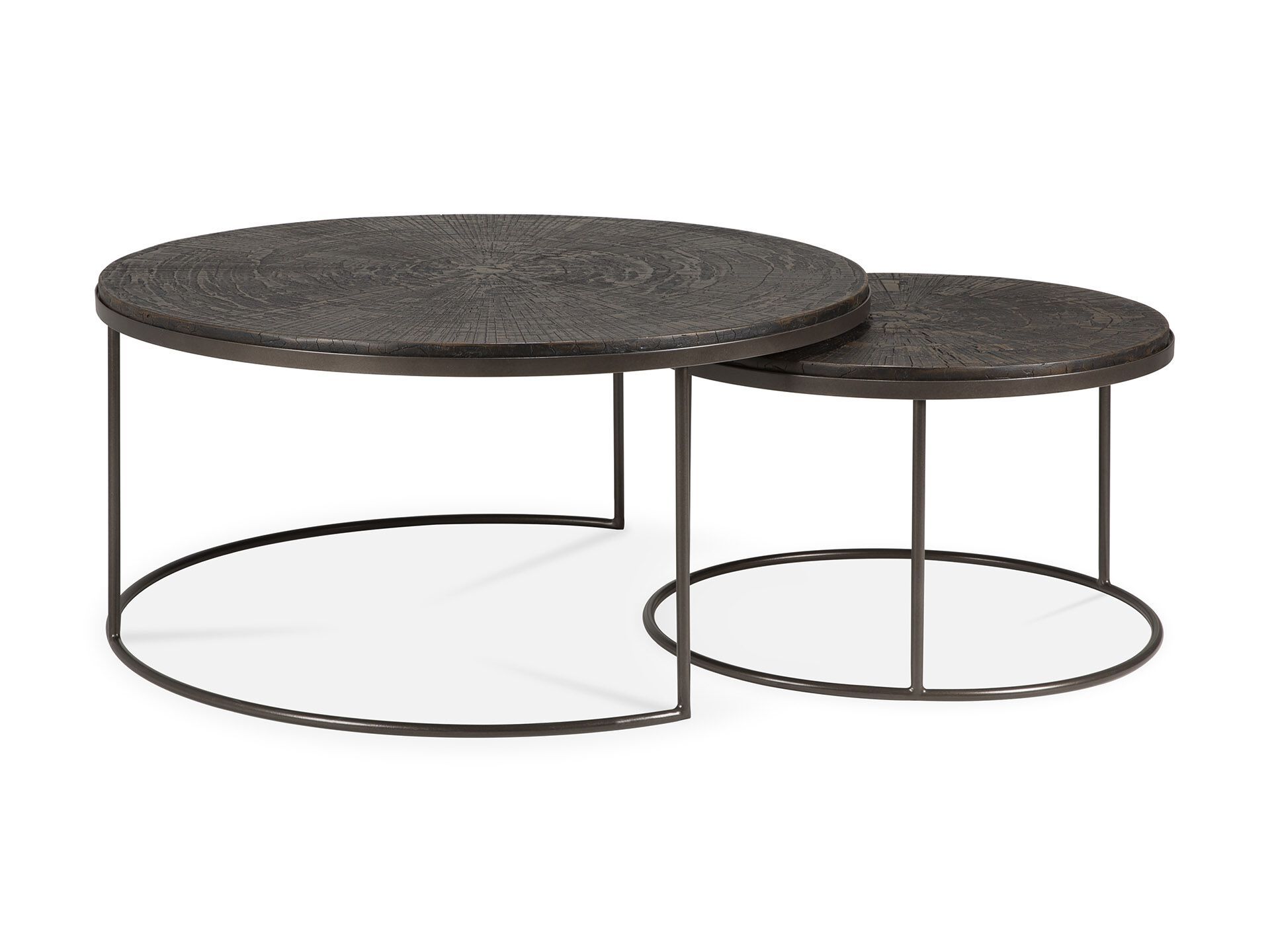 Штабелируемый круглый журнальный столик Ethnicraft NESTING ARCH-00136507