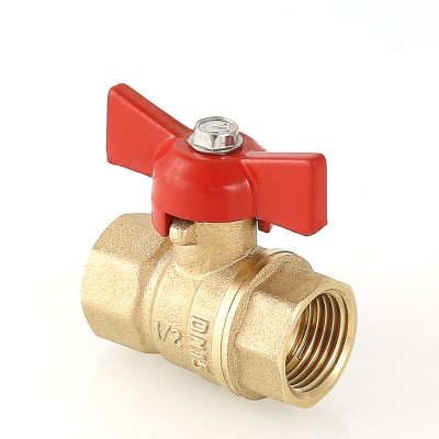 VT.122.G.04 Кран шаровой «СТАНДАРТ» с ручкой-бабочкой и внутренней резьбой Valtec 1/2"  - Вид №1