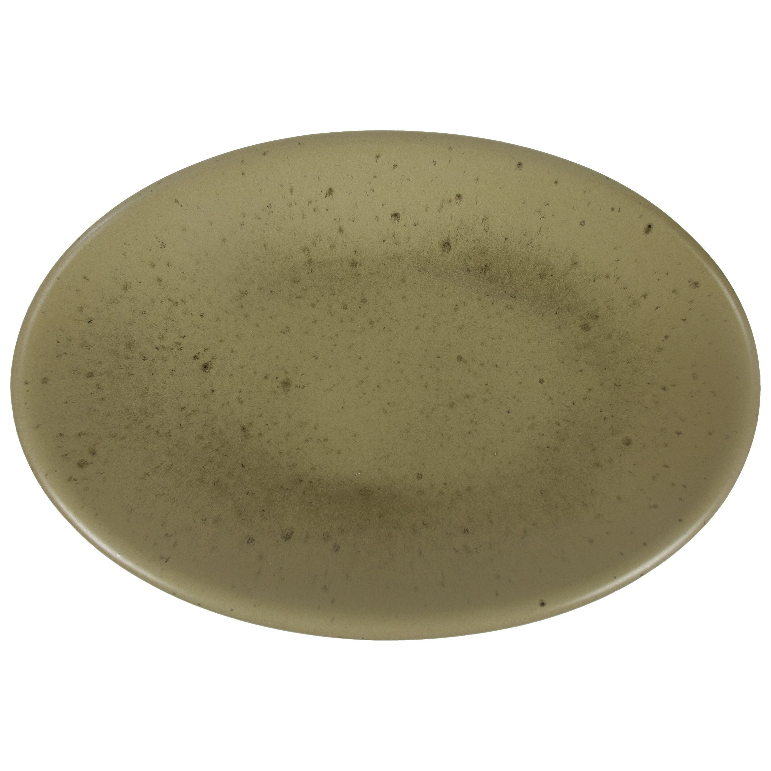 Керамическая овальная сервировочная тарелка POMAX Bosque ARCH-00150636