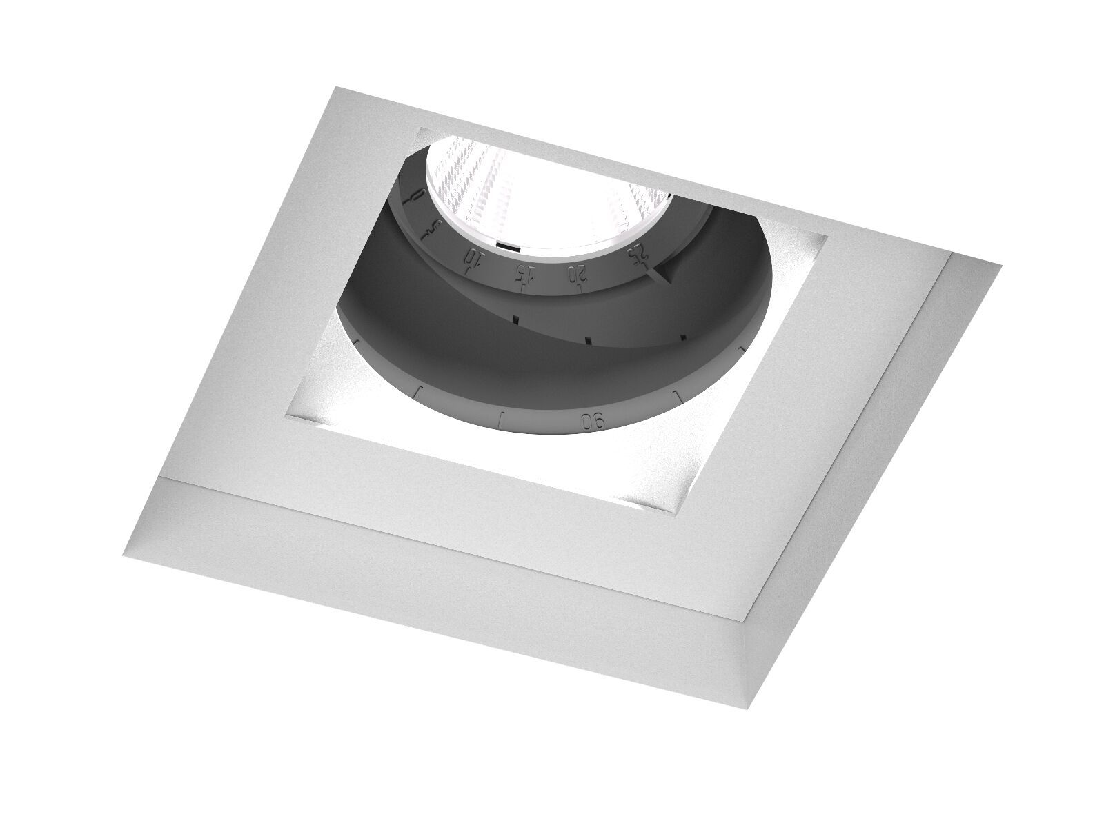 Алюминиевый квадратный регулируемый встраиваемый прожектор PROLICHT Bioniq ARCH-00143194