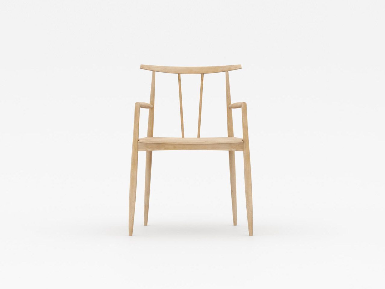 Стул из массива дерева с подлокотниками Air Division ARCH-00023977 - Вид №2