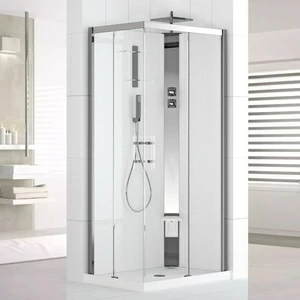 Novellini. Душевая кабина 100x80 A100x80 STANDARD с низким душевым поддоном HOLIDAY CRYSTAL 2