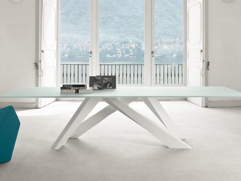 Bonaldo Стол со стальным основанием и деревянной или стеклянной столешницей sun-id-1367890 - Вид №6