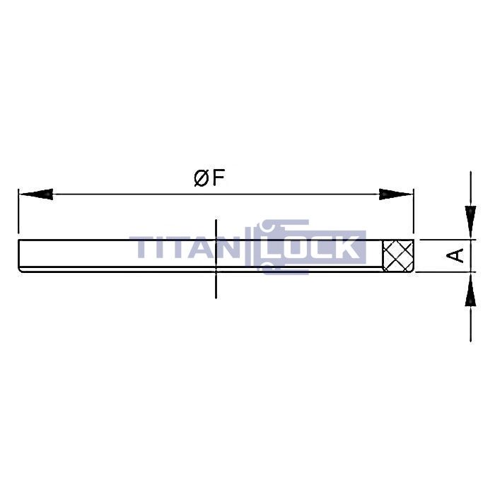 Уплотнение для молочных муфт DIN 11851 DN32 силикон (синий) TL32SIL-D TITAN LOCK  - Вид №1