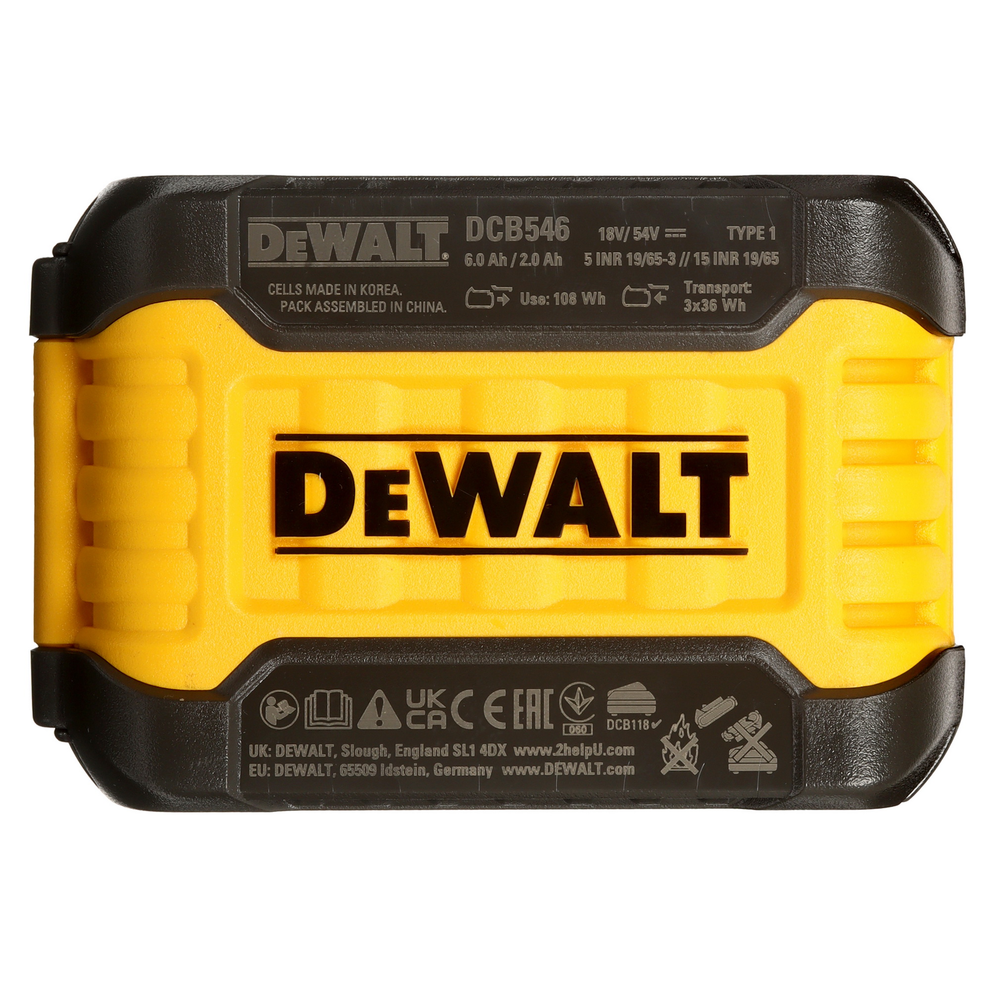 Аккумулятор DeWalt DCB546-XJ XR FLEXVOLТ 18/54V 5455797 STDN-0082101 - Вид №2