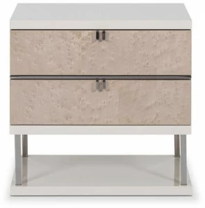 Stylish Club Прямоугольная прикроватная тумба из шпонированного дерева, покрытая лаком Manhattan Scf.m16