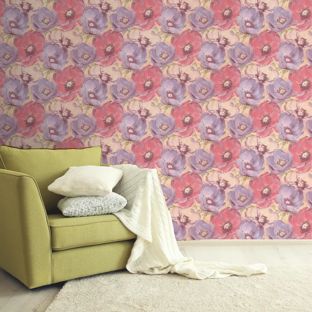 Обои на флизелиновой основе «опиум» 1,06х10 м цвет красный МОСКОВСКАЯ ОБОЙНАЯ ФАБРИКА ЗебраОпиум STLM-2141561 - Вид №2