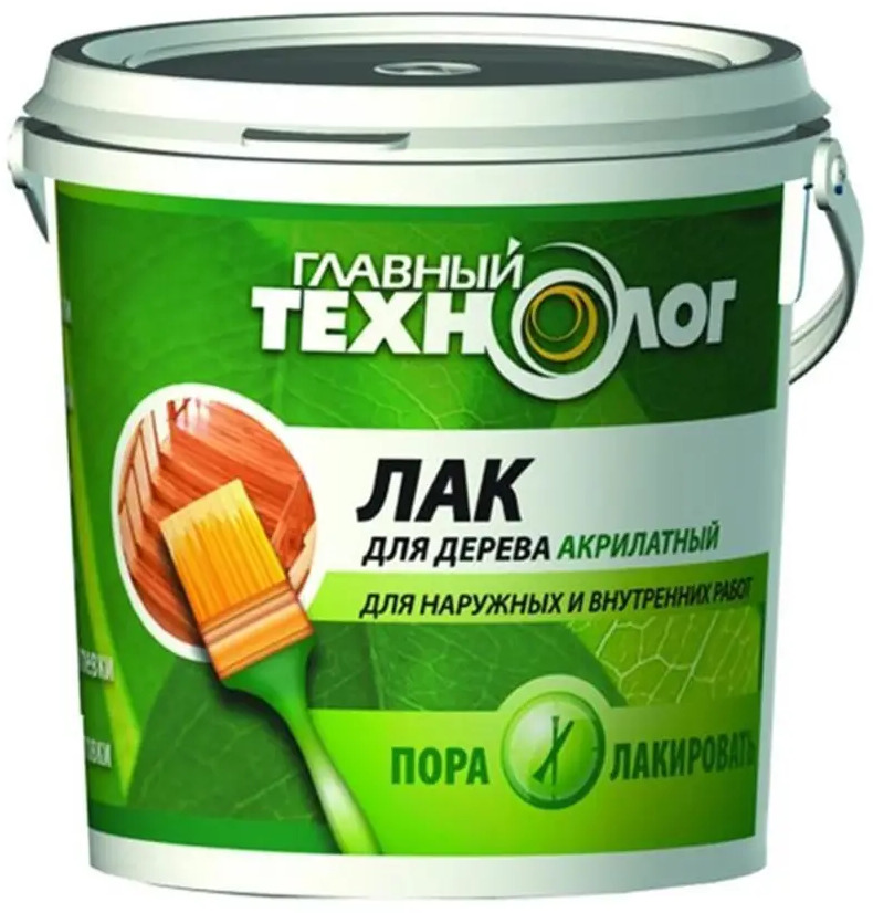 91262609 Лак для дерева акрилатный Главный Технолог бесцветный 0.5 кг STLM-0526736