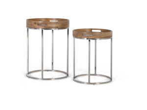 Высокий круглый журнальный столик