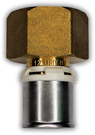 90430549 Муфта alpex-duo с внутренним резьбовым переходом латунь 20x2.0 - 1/2 ВР STLM-0223638 FRANKISCHE