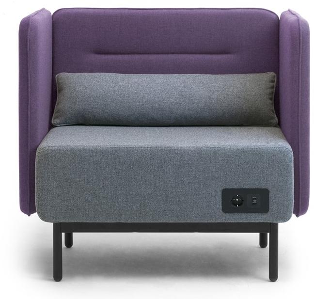 Leyform Кресло из огнестойкой ткани с разъемом USB Around 5231lb  - Вид №2