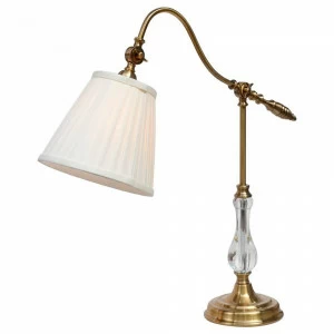 Настольная лампа Arte Lamp Seville A1509LT-1PB ARTE LAMP ПОД СТАРИНУ 080278 Белый;золото;прозрачный