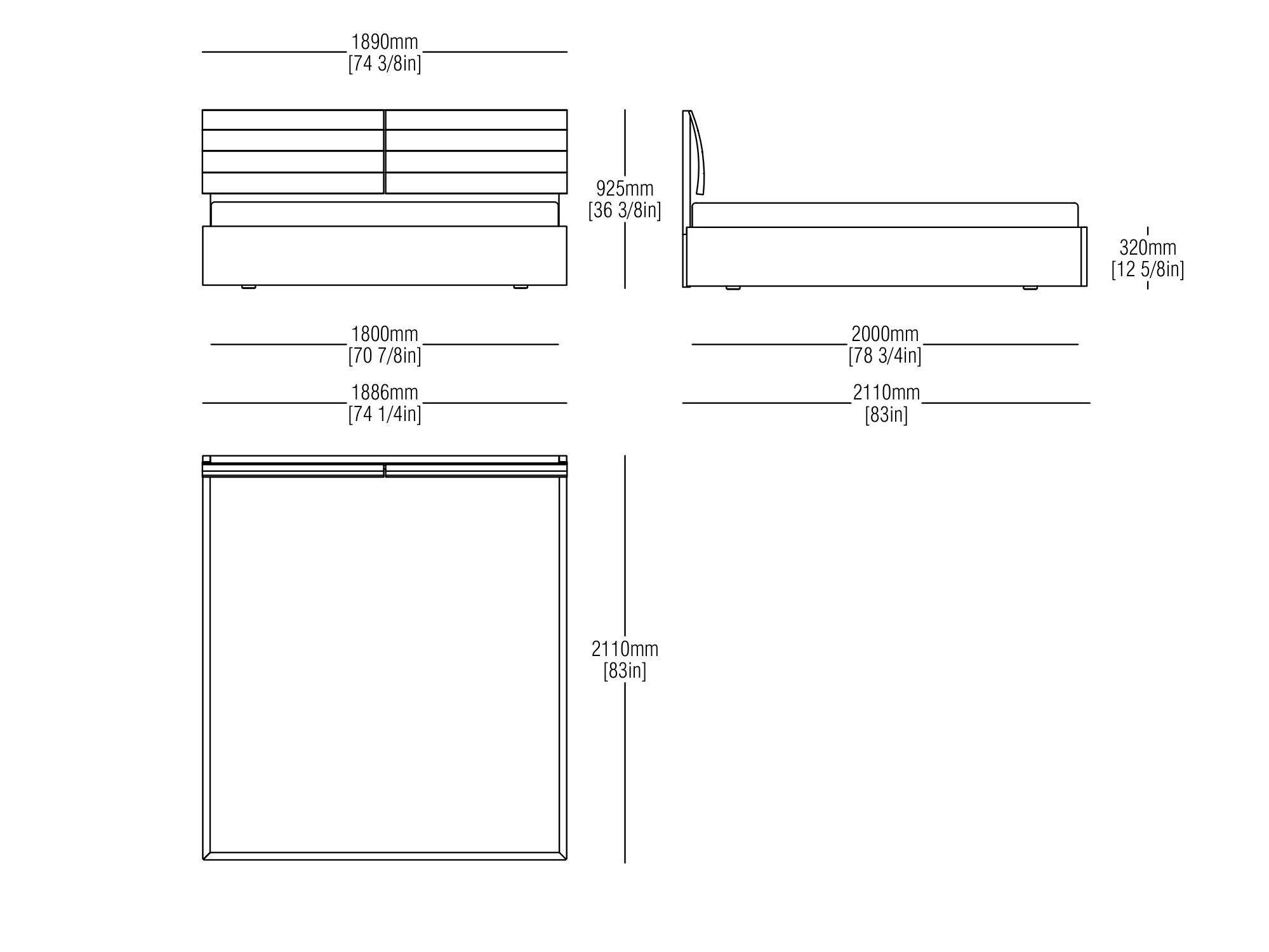 Деревянная двуспальная кровать MisuraEmme GIORGIA ARCH-00092194 - Вид №9