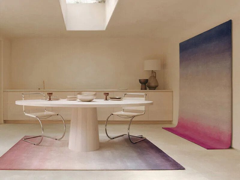 Изготовленный на заказ шерстяной и шелковый ковер ручной работы Deirdre Dyson Graduation ARCH-00129106 - Вид №1